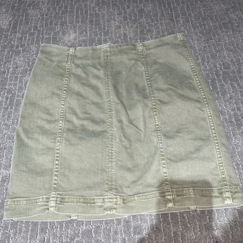 Free People Olive Green Skirt